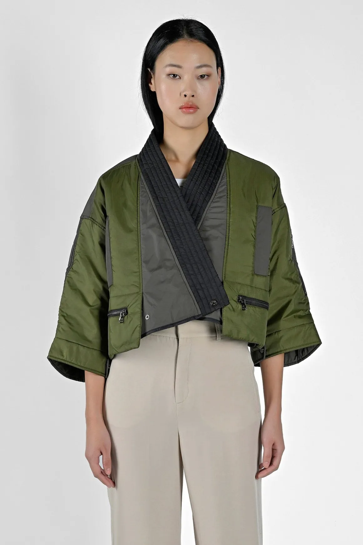 Capsule^Canadian Classics Kimono Kelly Verde