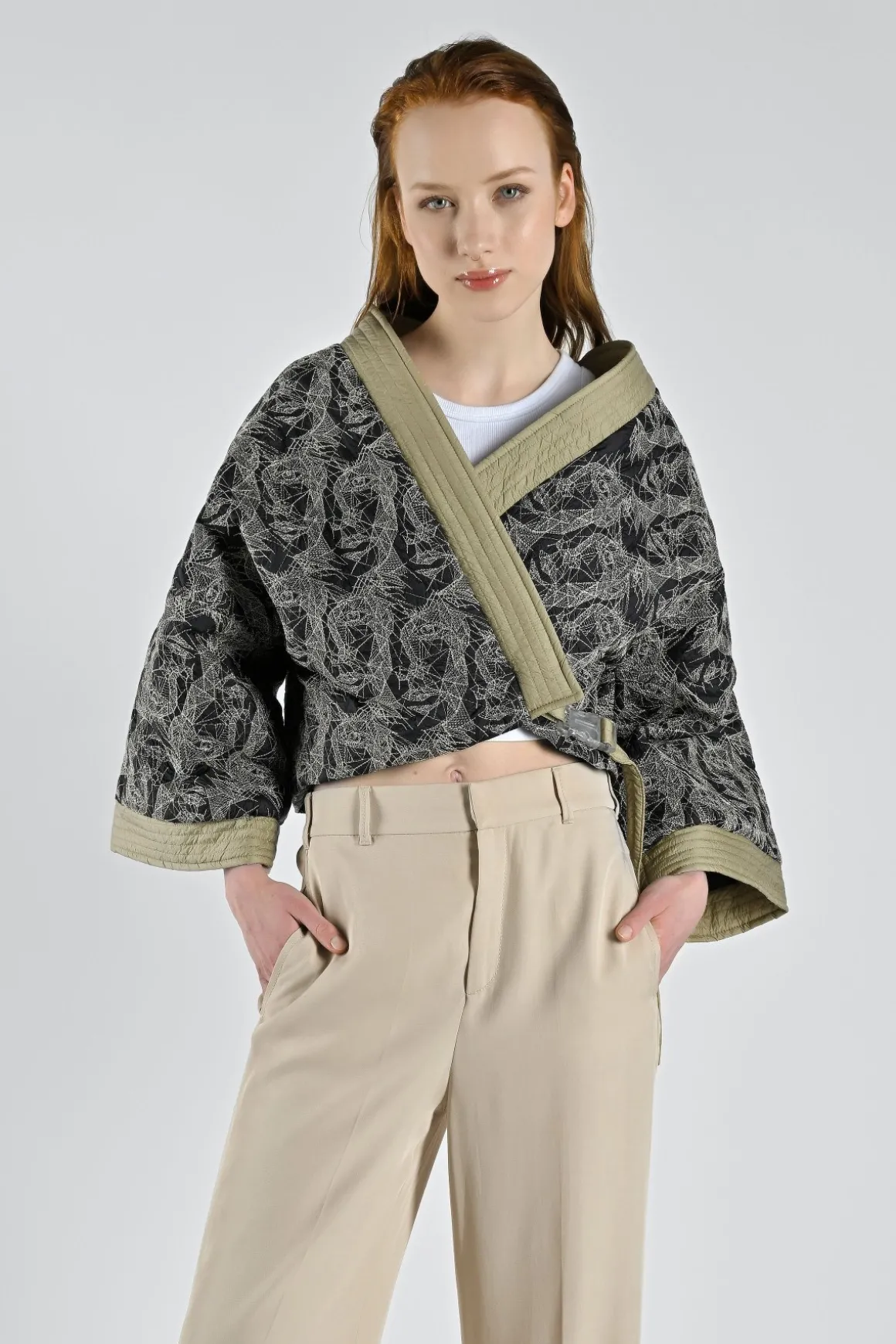 Capsule^Canadian Classics Kimono Zoe Manica Lunga Black